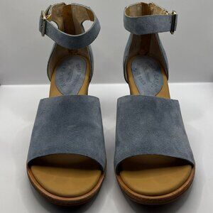 Kork-Ease Blue Suede Heels